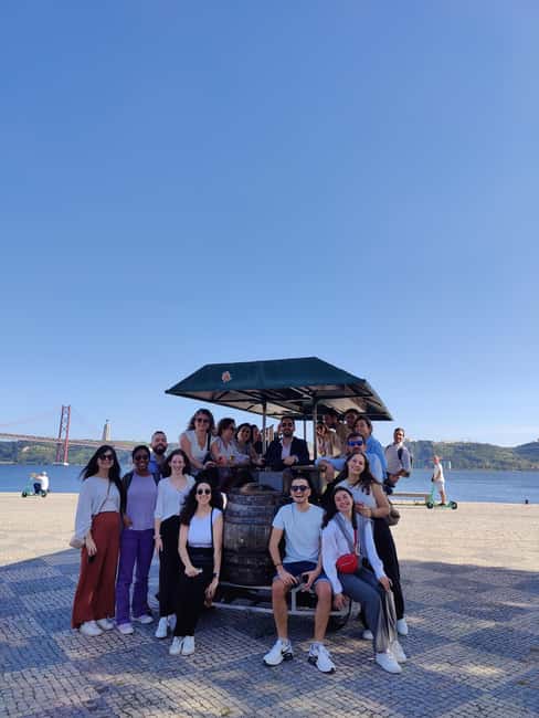 Lisbon: 1-Hour Beer Bike Tour with Draft Beer & Sangria Ride - A good fit for hen parties, stags, and birthdays
