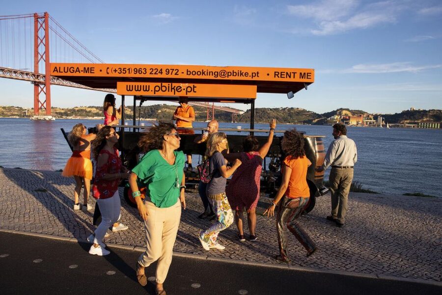 Lisbon: Fun Beer Bike by the Seafront - Booking, cancellation, and group planning