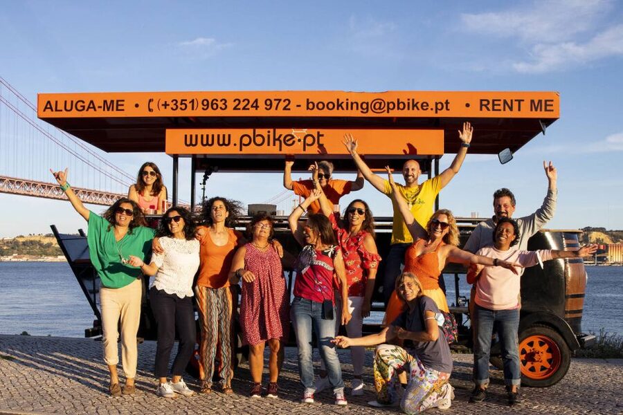 Lisbon: Fun Beer Bike by the Seafront - The return route through Belém sights