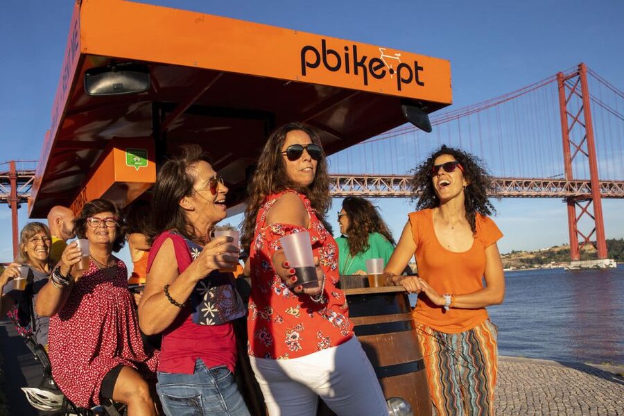 Lisbon: Fun Beer Bike by the Seafront - What the staff adds