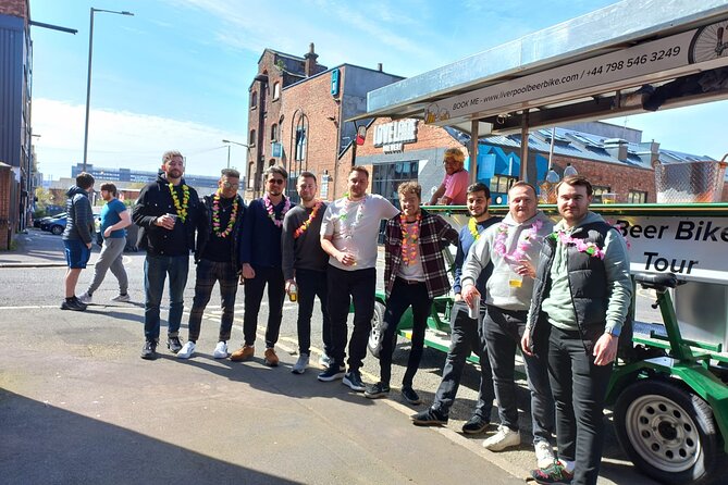 LIverpool beer or prosecco bike tour - A party bike with a real Liverpool setting