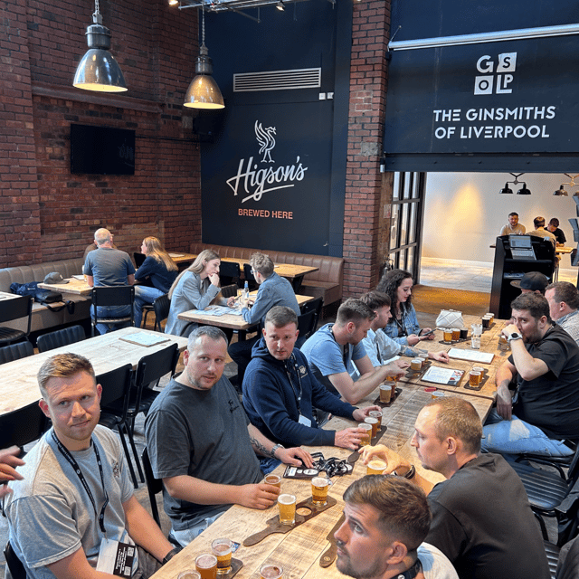 Liverpool: Brewery Bus Tour with 12 Beer and Pizza - The first brewery stop and the shape of the afternoon