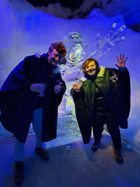 Lofoten: Magic Ice Bar Entry Ticket with Welcome Drink - A drink in an ice glass