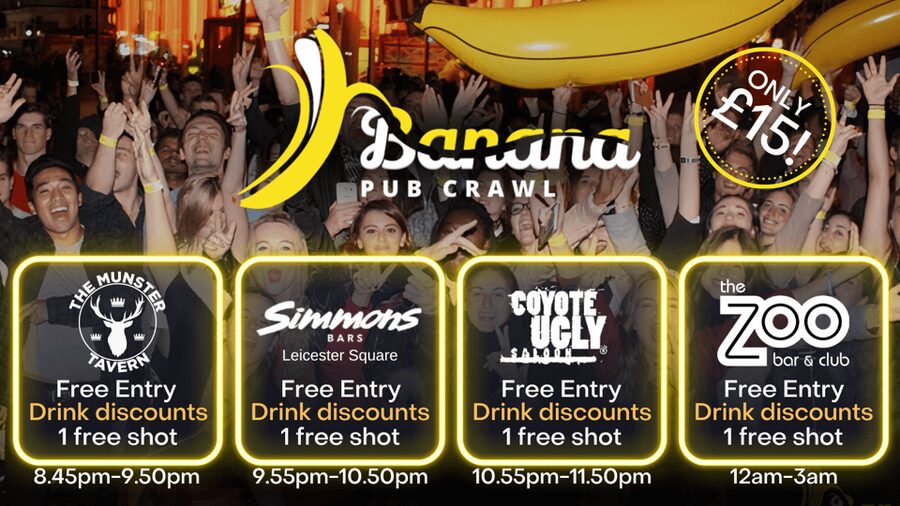 London : Central London Bar Crawl with discounts on drinks - The wristband changes the math