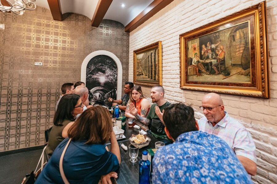 Madrid: Food & Wine Tour with 10 Tapas & 4 Drinks Included - Stop four: a century-old bodega