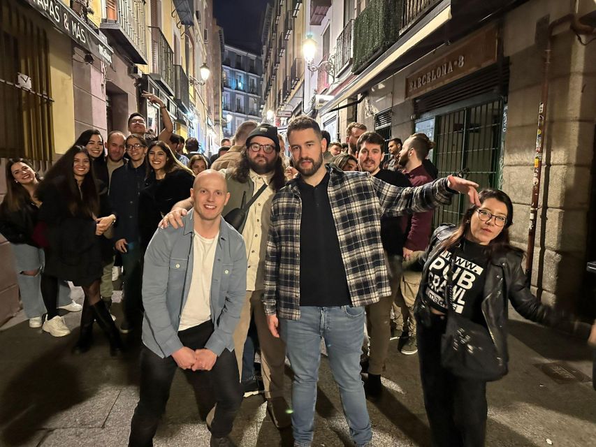 Madrid: Guided Pub Crawl Madrid Experience and Club Entry - Games, shots, and the social side