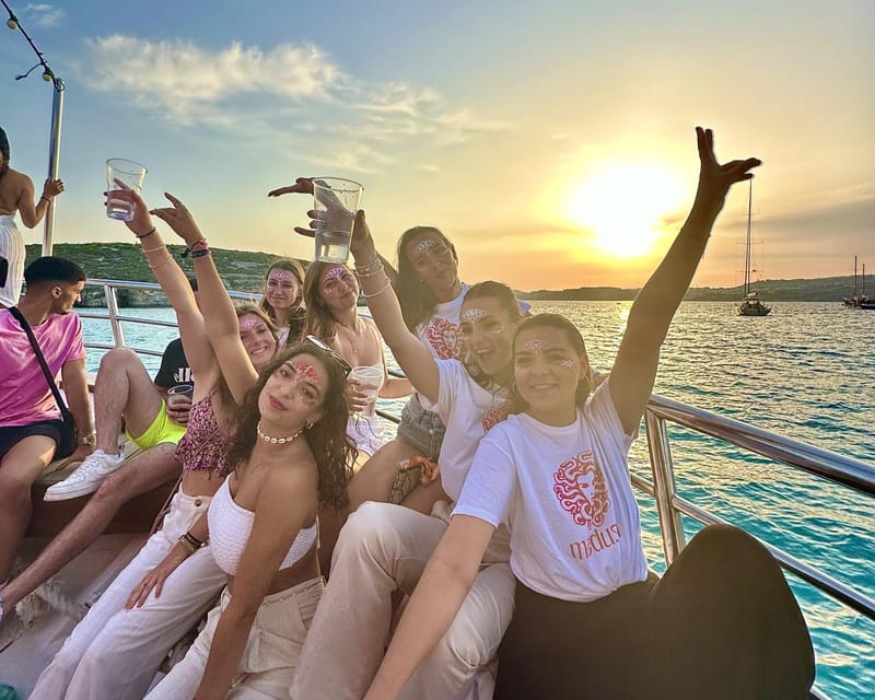 Malta: Boat Party to Blue Lagoon and Comino with Open Bar - Key points to know before boarding