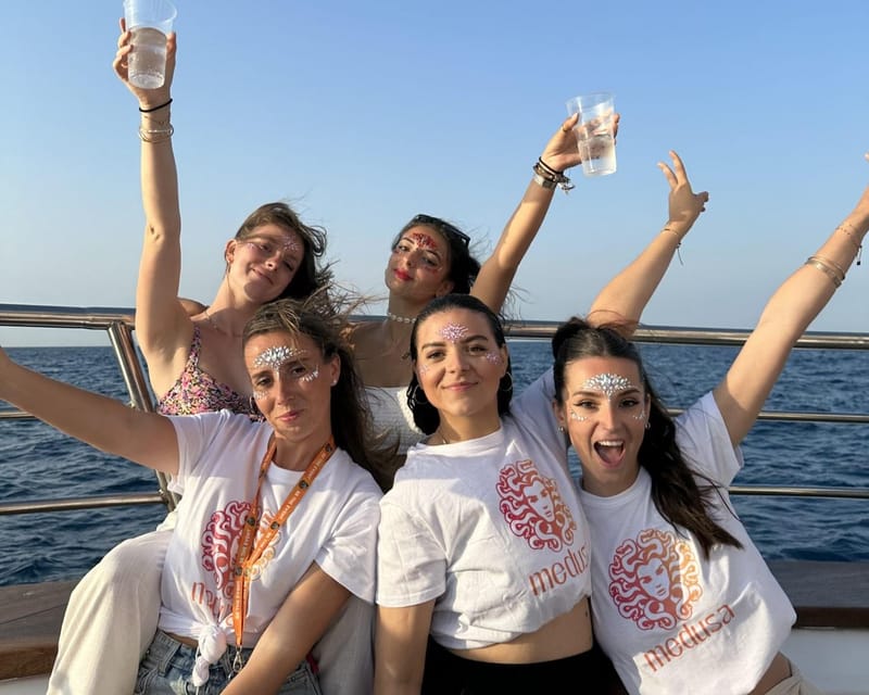 Malta: Boat Party to Blue Lagoon and Comino with Open Bar - Leaving Mellieħa on the Medusa boat