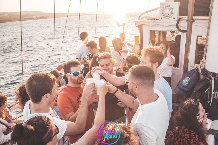 Malta: Sailboat Party with an Open Bar, Snack, and Swimming - Sandwiches, fruit, and the food question