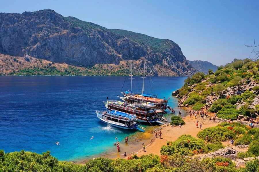 Marmaris: Bays Islands Boat Trip w/Lunch & Unlimited Drinks - Turunç: the day’s best break from the boat