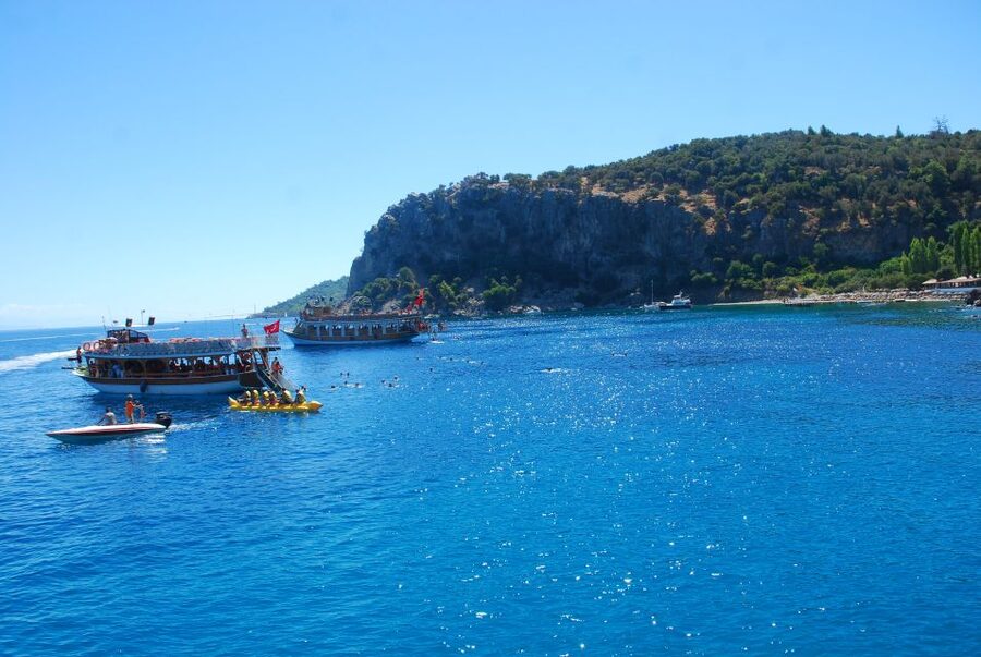 Marmaris: Bays Islands Boat Trip w/Lunch & Unlimited Drinks - Green Sea Beach and the run back to Marmaris