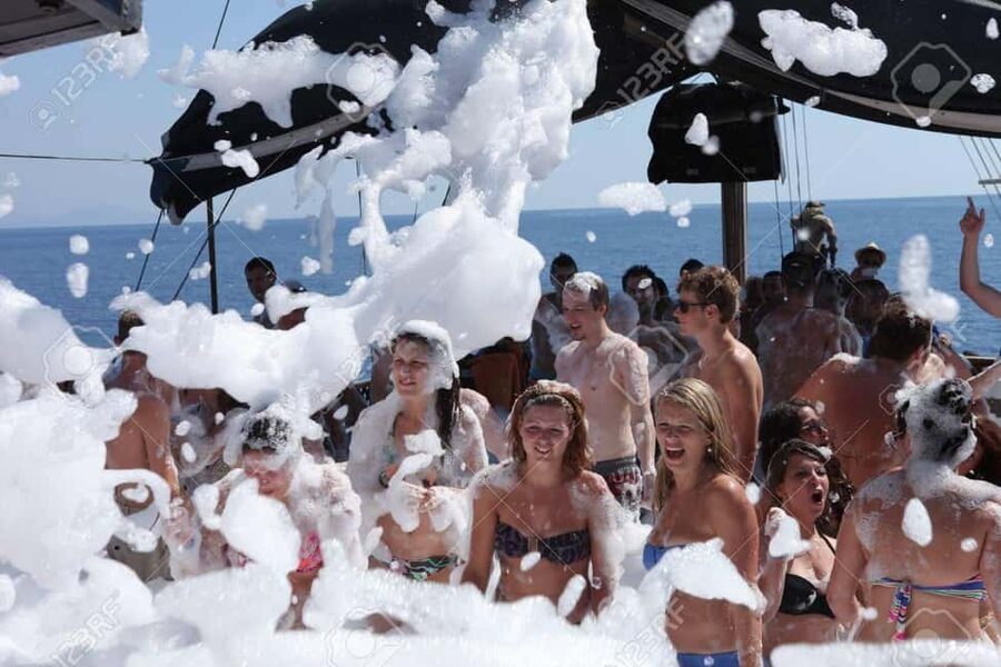 Marmaris Pirate Boat w/ Lunch, Unlimited Drinks & Foam Party - Lunch With Chicken, Meatballs, Pasta, and Salad