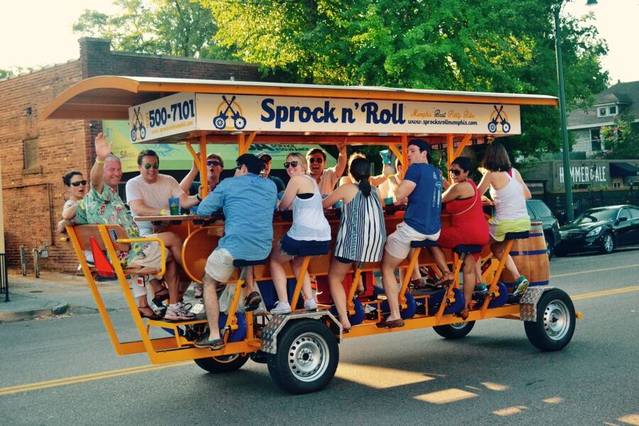 Memphis: Guided Bar Crawl on a Pedal Bike - Why a pedal bike is a good way to see Memphis
