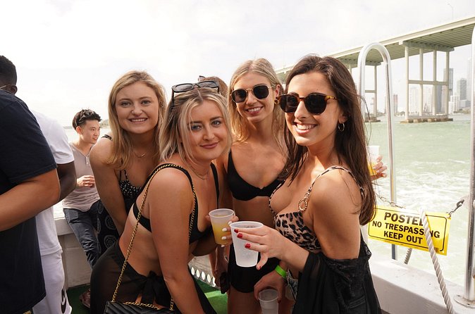 Miami: 3-Hours All Inclusive Party Boat Cruise - Timing choices: daylight, sunset, or Saturday night