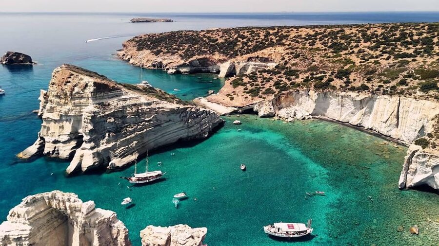 Milos: Full Day Luxury Catamaran with Full Meal & Open Bar - The cruise at a glance