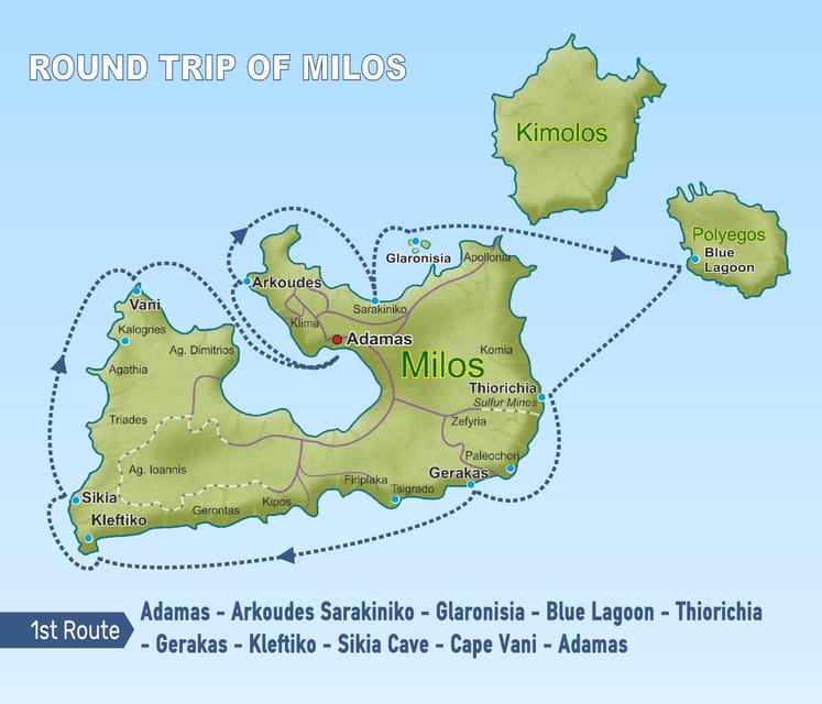 Milos: Full-Day Sailboat Cruise with Food and Open Bar - Setting out from Adamantas at 8:45 a.m.