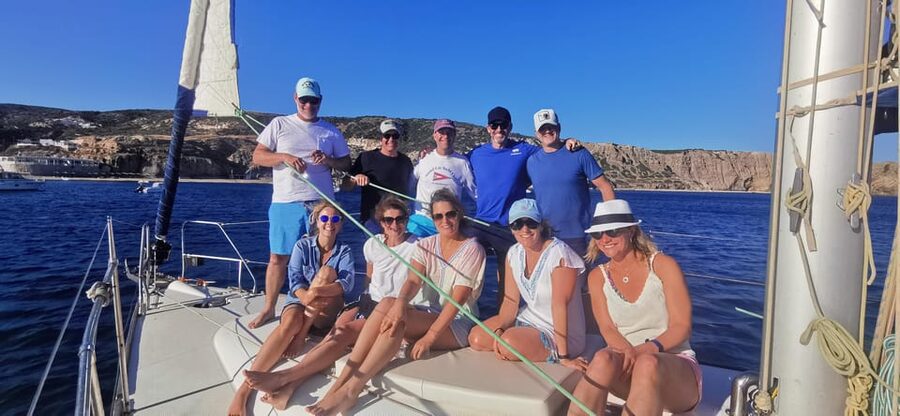 Milos: Full-Day Sailboat Cruise with Food and Open Bar - Gerakas combines lunch and another swim