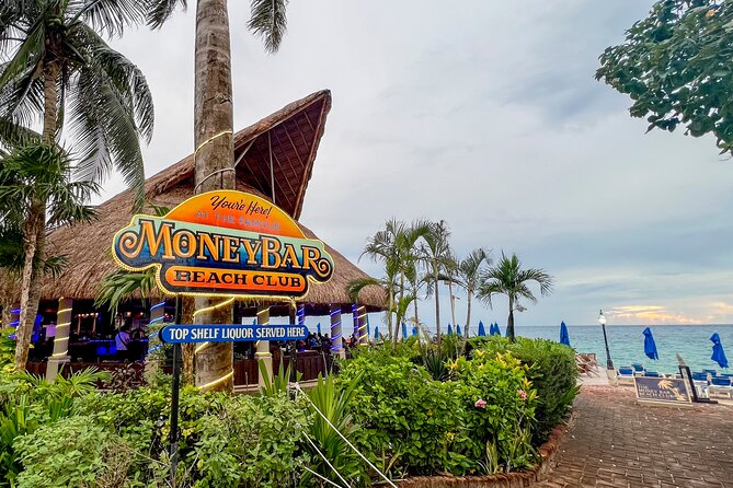 Money Bar Day Pass with Snorkel & Mexican Lunch - Chairs, umbrellas, and the beach-club setting