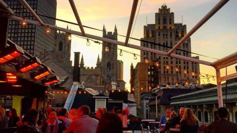 Montreal: Guided Pub Crawl of the City's Skyline Bars - Seasonal timing and rooftop comfort