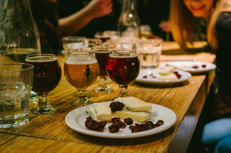 Montreal Old Port: Craft Brewery and Beer Tasting Tour - BreWskey starts the tasting with three beers