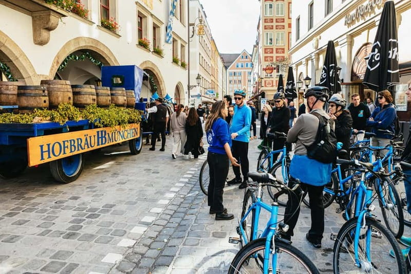 Munich: Guided City Tour by Bike with Beer Garden Stop - The Angel of Peace and Isartor on the return