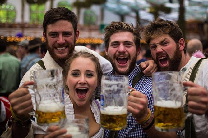 Munich Oktoberfest Tour With Hofbräu Beertent Tickets, Beer, Food - Noon at the Hofbräu-Festzelt