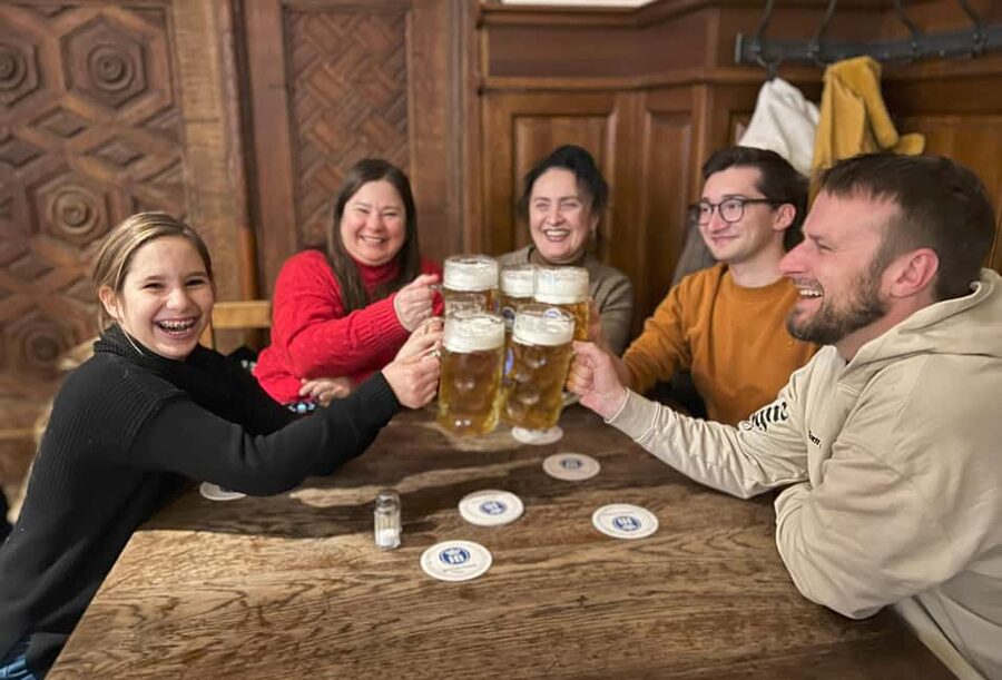 Munich: Old Town Food Tour with 10+ Tastings, Beer & Pretzel - Starting at Sebastian Platz with an orange umbrella