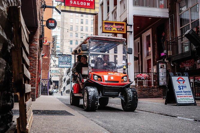 Nashville Combo Tour: Sightseeing, Murals & Brewery/Distillery - Downtown Nashville from an open golf cart