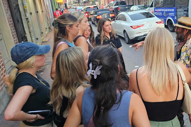 New Orleans Lewd Spirits Haunted Tour with Bar Stops - Walking the French Quarter between stops