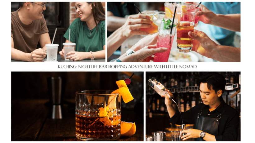Nomadic Nightfall: Kuching Pub Crawl Adventure - 8 PM pickup keeps the evening simple