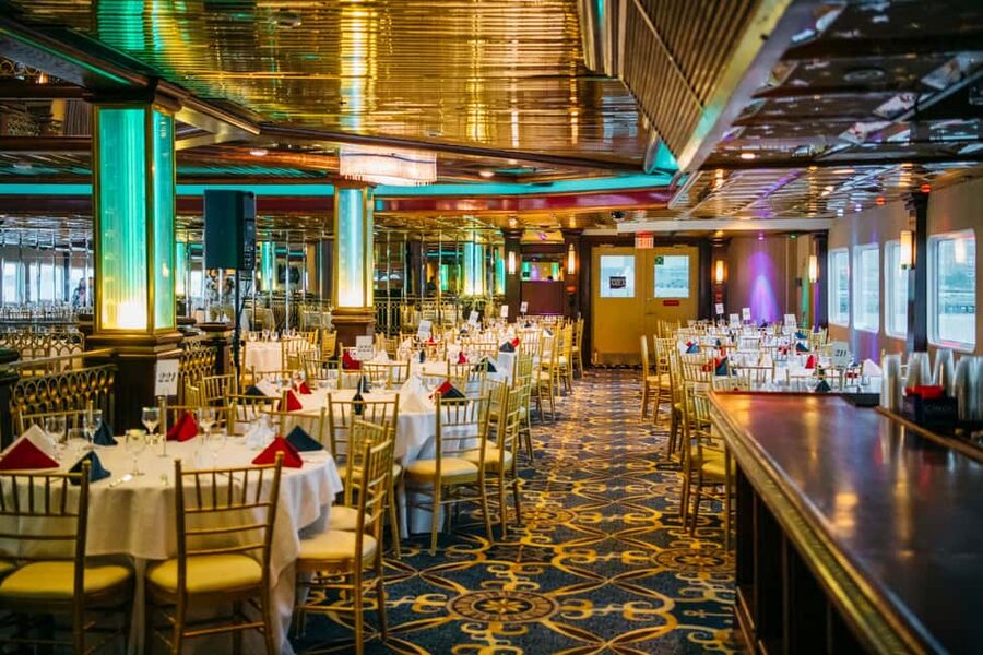 NYC: Cornucopia Majesty New Year's Eve Party Cruise - 9 PM to 9:30 PM: settle in aboard the yacht
