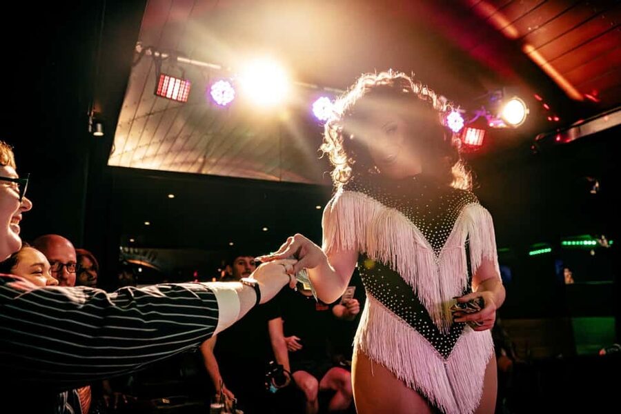 NYC: Drag Highlights - Bar Crawl & Show – Drinks Included! - Getting close to the stage for the 90-minute show