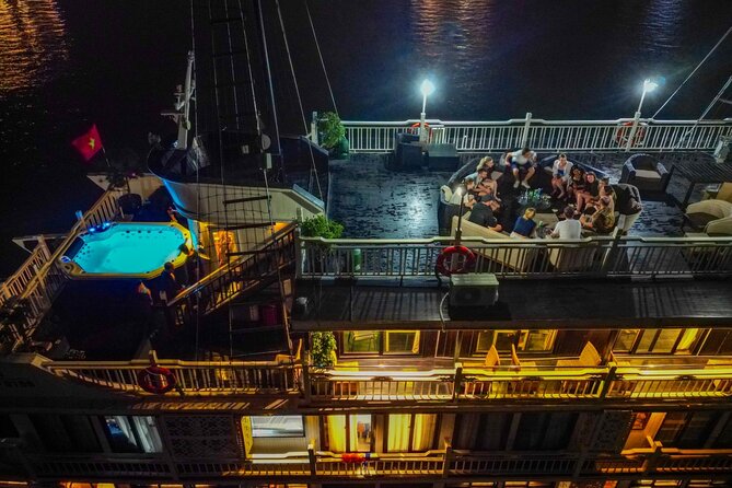 Oasis Bay Party Cruise 3 Days 2 Nights - Ha Long Bay Tour - Sunset, dinner, and the party atmosphere