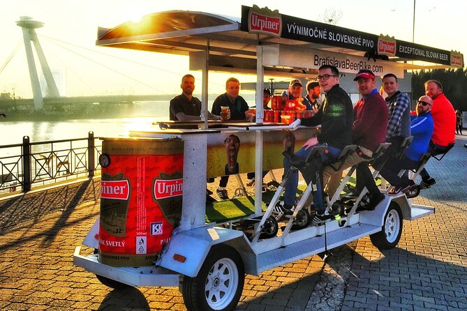 Original Bratislava Beer Bike Tours - All-you-can-drink - The Slovak National Theatre adds a grand finish