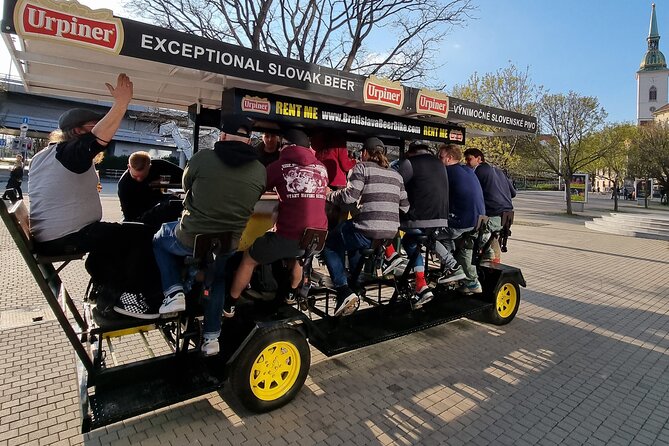 Original Bratislava Beer Bike Tours - All-you-can-drink - Urpiner beer, cocktails, and the onboard bar