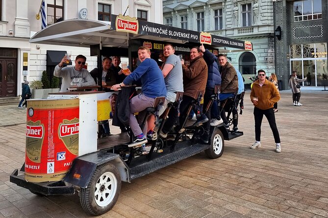 Original Bratislava Beer Bike Tours - All-you-can-drink - Music, Wi-Fi, and night lights