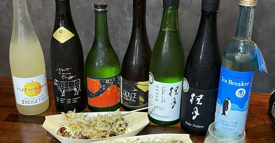 Osaka Sake Tasting with Takoyaki Cooking - Cooking takoyaki from batter to finished plate