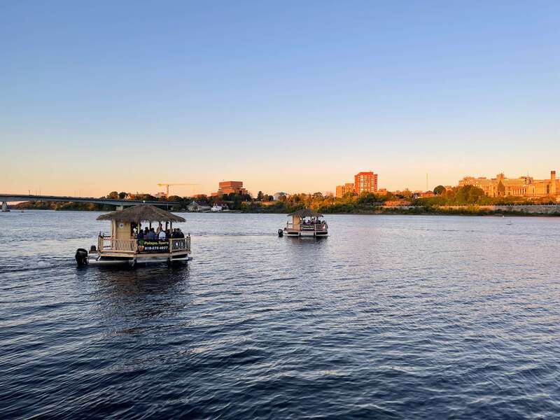 Ottawa: Floating Tiki Bar Cruise on the Ottawa River - A relaxed way to see Ottawa from the river