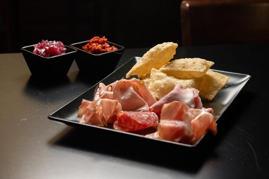Palermo: Craft beer tasting with food samples at High Hops - Sicilian salumi, cheese, and fried gnocco