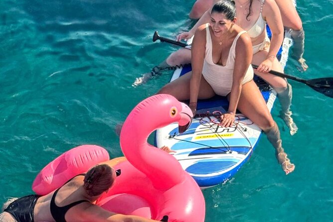 Panormo: Luxury Catamaran Cruise with Lunch & Open Bar - The bay stop: swimming, SUPs, and snorkeling