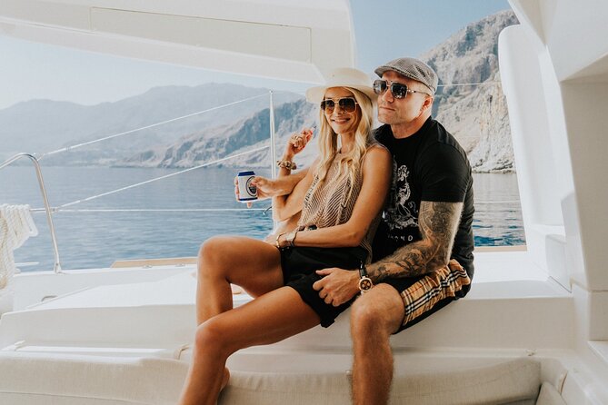 Panormo: Luxury Catamaran Cruise with Lunch & Open Bar - The coastal sailing from Panormo to Bali Bay