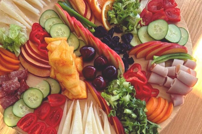Panormo: Luxury Sunset Catamaran Cruise Sushi & Open Bar - Sushi, fruit, and an open bar with sensible limits