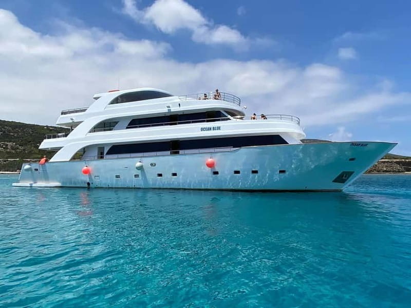 Paphos: Blue Lagoon Cruise-BBQ Lunch, Open Bar, Slide - From Paphos hotels to Latchi Harbour
