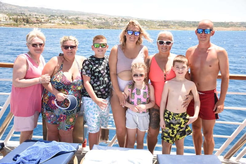 Paphos: Wave Dancer Half-Day Cruise with BBQ and Open Bar - Lunch from the top-deck BBQ