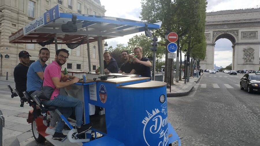Paris: Beer Bike Bar With Drinks Included - The $35 price and the service risk