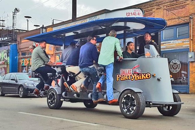 Party Bike Pub Crawl in Deep Ellum and Downtown Dallas - Starting on Elm Street in the heart of Deep Ellum