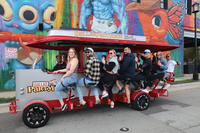 Party Bike Pub Crawl in Deep Ellum and Downtown Dallas - Electric Shuffle Dallas: a 25-minute opening stop