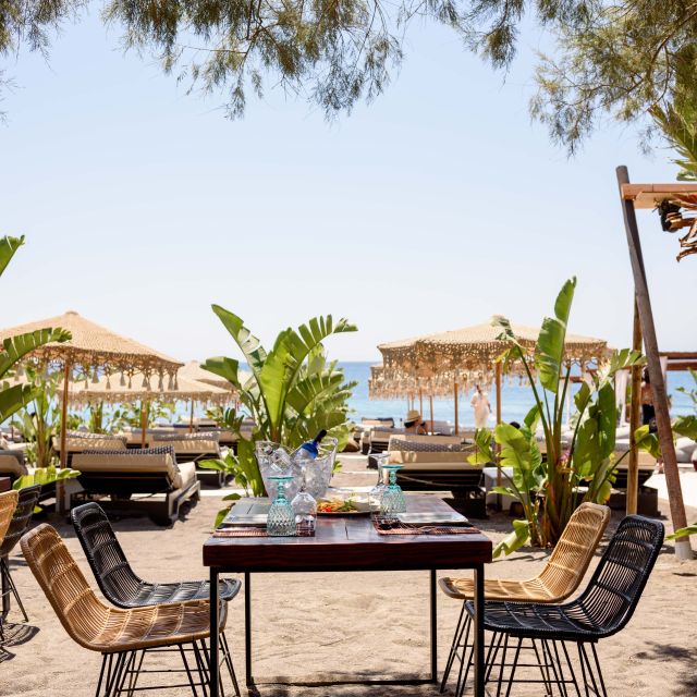 Perivolos Beach: Sun-Bed Experience FortyOne Bar Restaurant - Food, Cocktails, and Flexible Package Choices