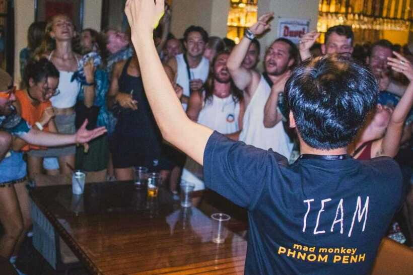 Phnom Penh Pub Crawl with Free Mad Monkey Singlet - Who will enjoy this Phnom Penh night out