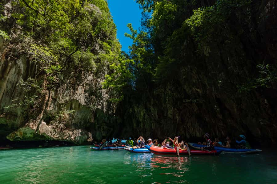 Phuket: Phang Nga Bay Lunch and Dinner Sunset Party Cruise - James Bond Island adds a famous photo stop